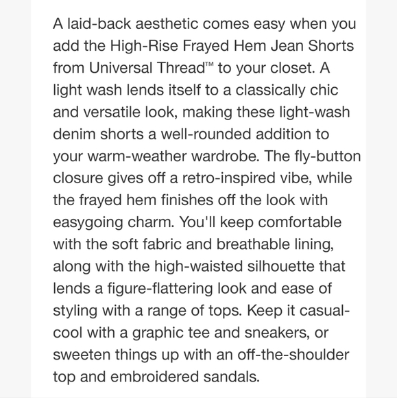 Universal Threads Women's High-Rise Midi Jean Shorts Black Size 4 Casual Capsule - Picture 5 of 15